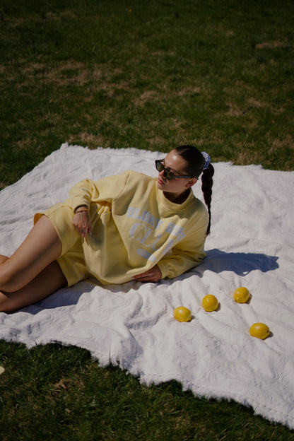 Club yellow mock neck
