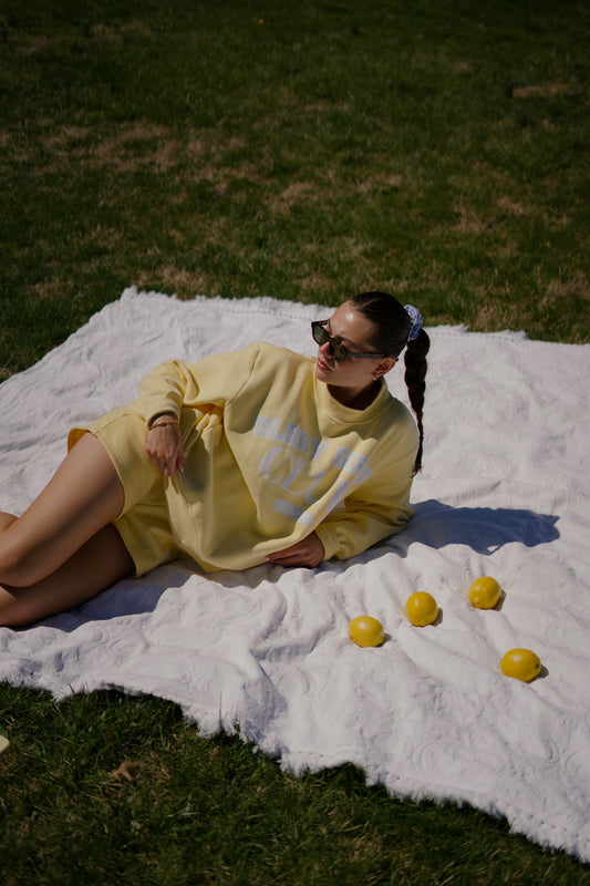Club yellow mock neck