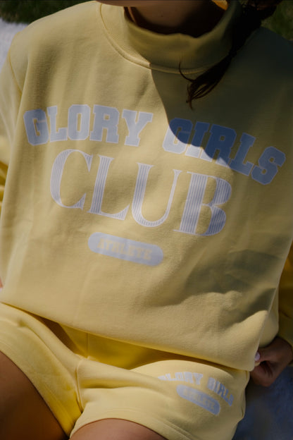 Club yellow mock neck