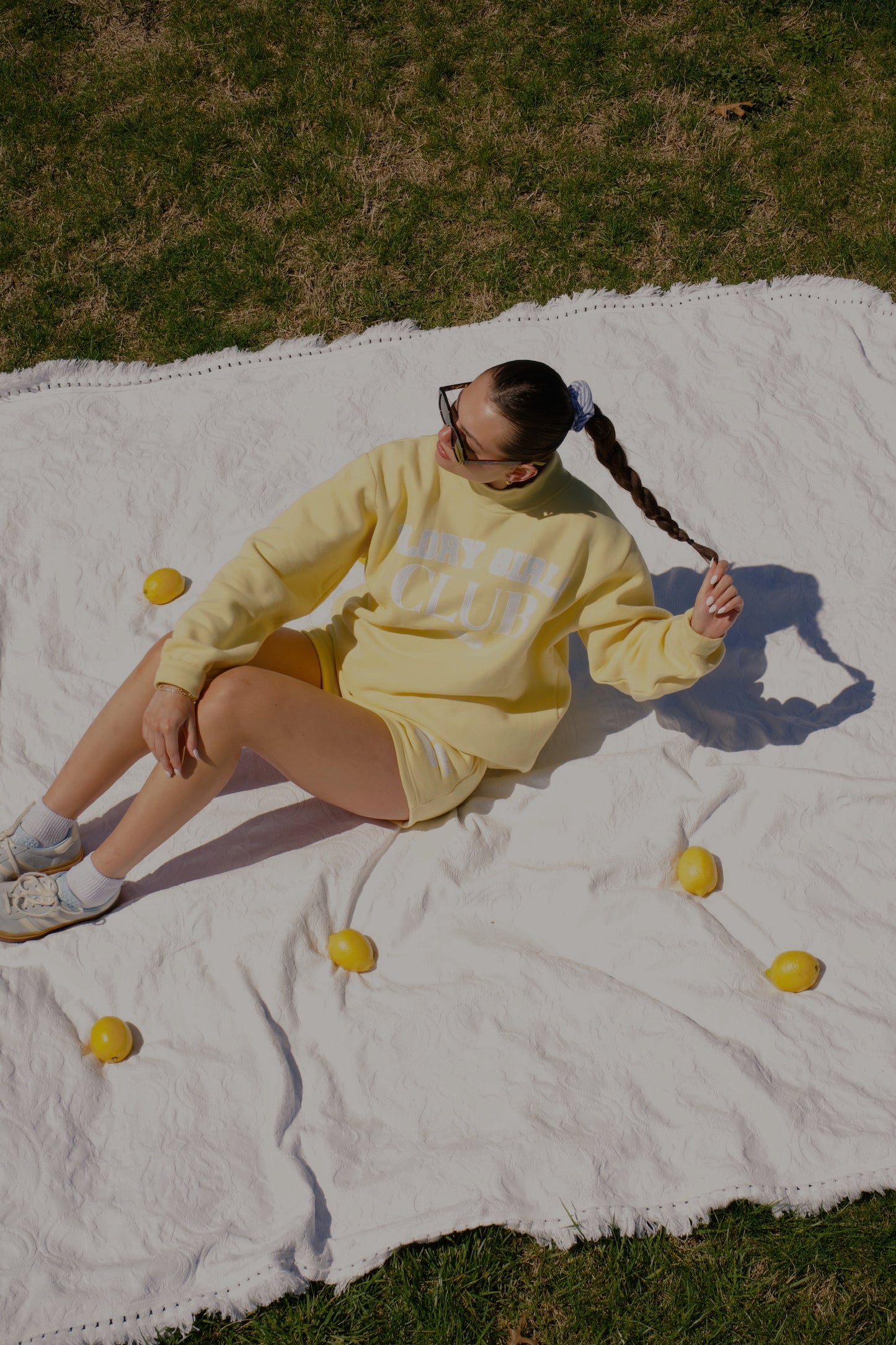 Club yellow mock neck